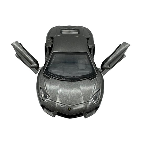 Kinsmart Lamborghini Aventador LP 700-4 Model Car Silver 1/36 Scale KT5355 - Picture 8 of 12